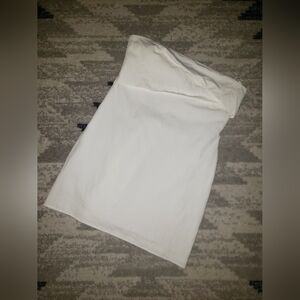 Zara Strapless White Mini Dress Size M
